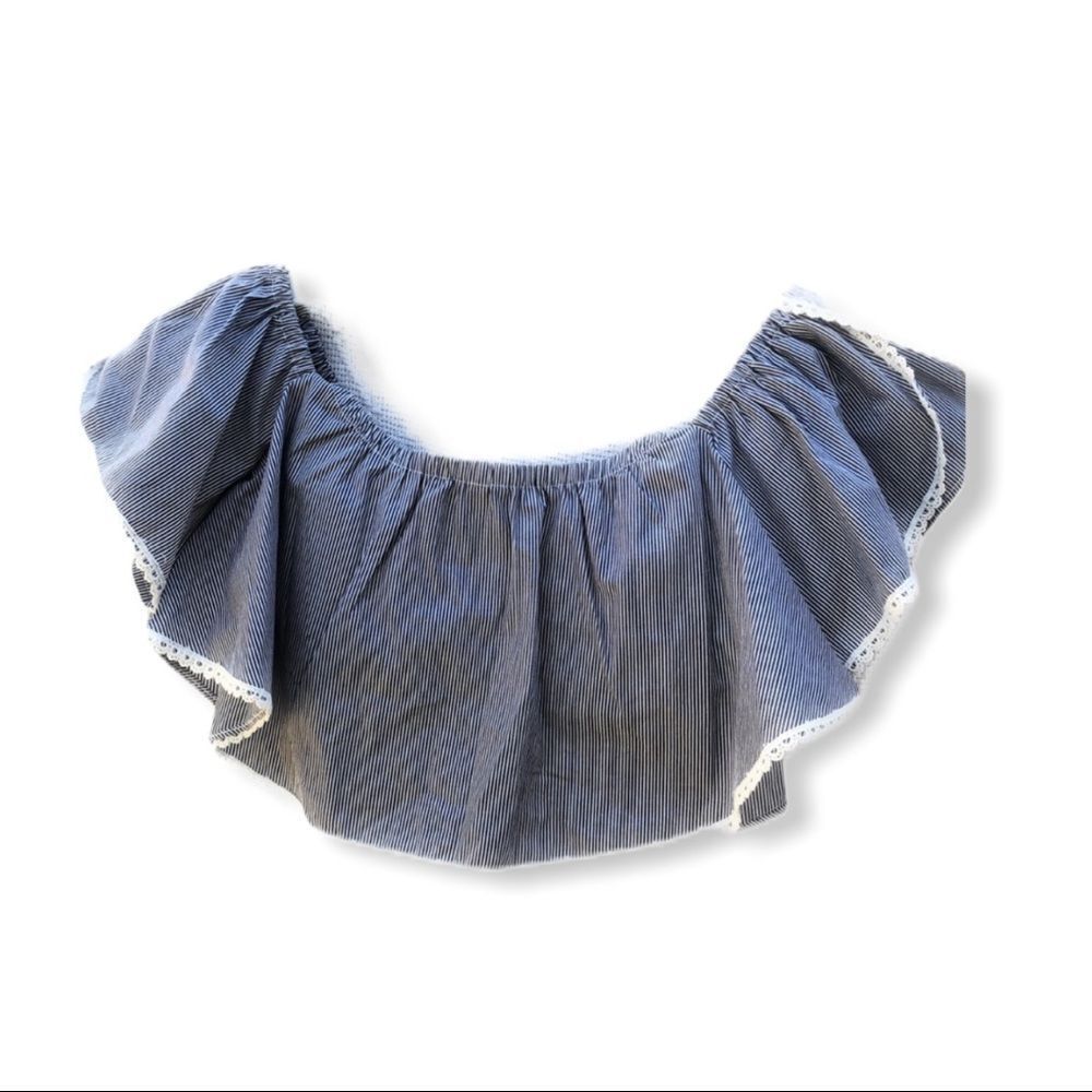 MISA Los Angeles Flutter Crop Top
